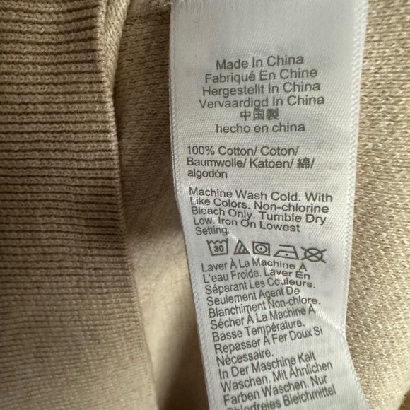 WOMEN’S J.CREW SIZE XL BEIGE & WHITE TEDDY SWEATER - Picture 5 of 5